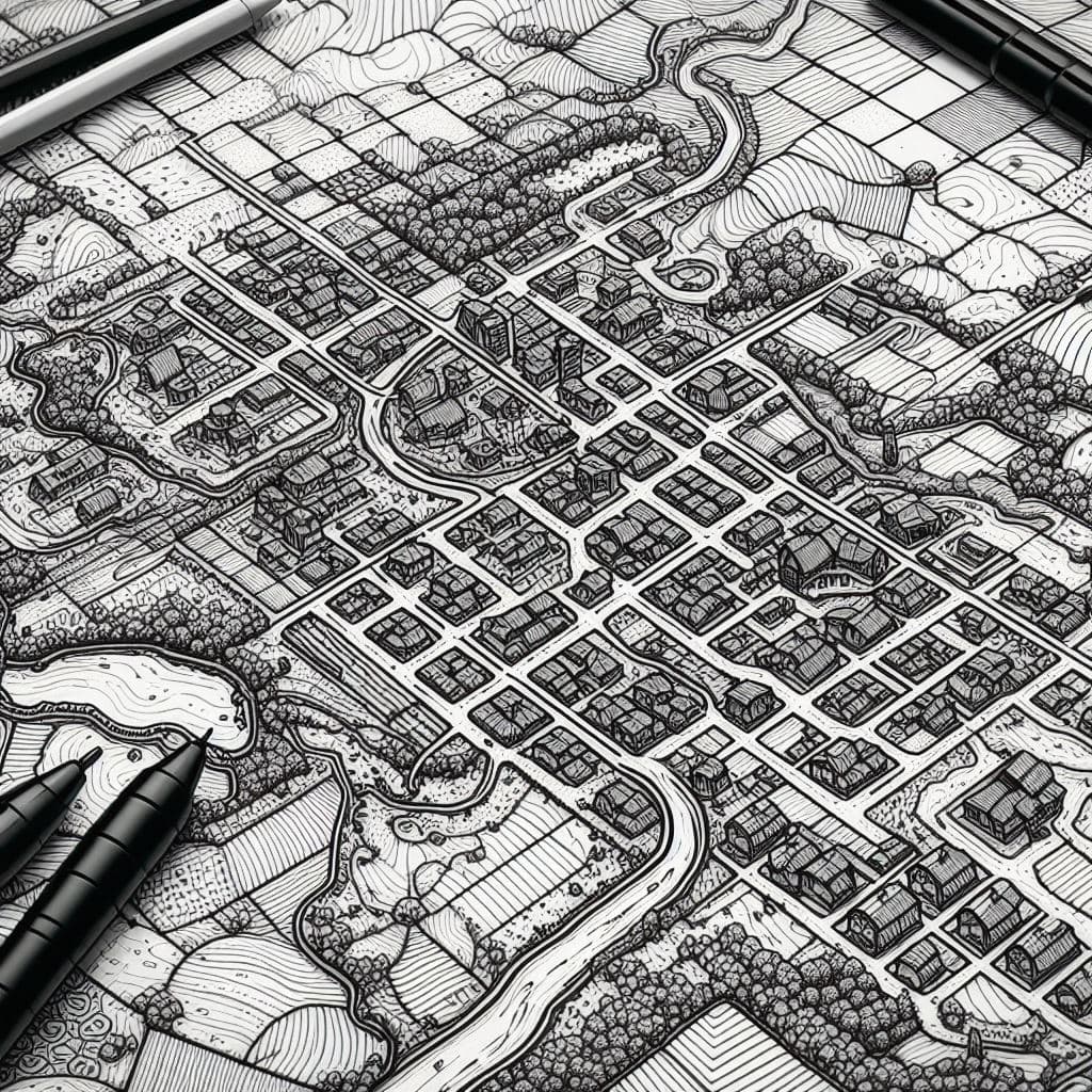 graphic representing a tax map